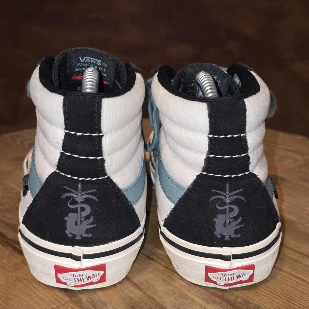VANS Sk8-Hi Pro Fabiana Delfino Black & Oil Blue Men’s 5 Skate Shoes - Picture 4 of 8